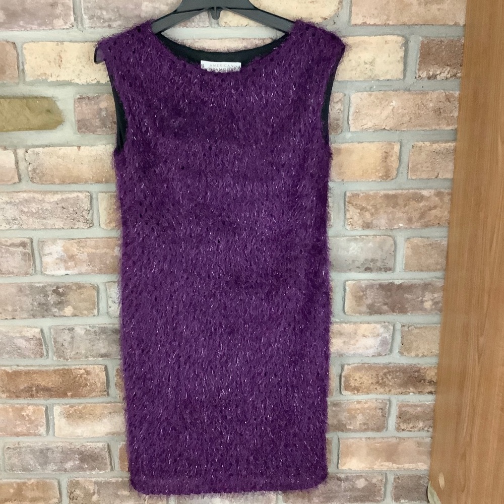 Badgley Mischka Faux-Feather Eyelet Cocktail Dress 30 - Picture 9 of 10